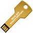 USB флеш-накопичувач Ключ (gold) - золотистий