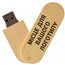 Деревянный USB флеш-накопитель - бежевый