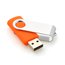 USB флешка Твистер - оранжевый