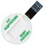 Кругла USB флешка-картка USB 3.0 - білий