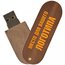 Деревянный USB флеш-накопитель - коричневый