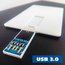 Флеш-накопитель "Кредитная карта"  USB 3.0 - белый