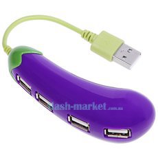 USB HUB  «Баклажан».