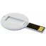 Круглая USB флешка-карта - белый