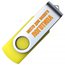 USB флешка Твистер - желтый