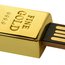 USB Золотой слиток мини - золотистый